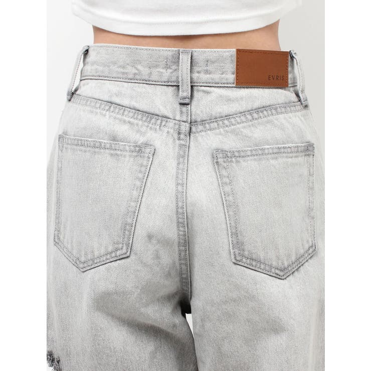 カットアウトワイドデニムパンツ【セットアップ着用可能】 | EVRIS | 詳細画像28 