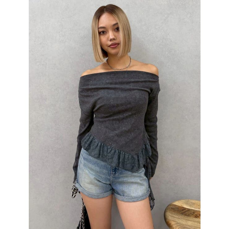 ヴィンテージライクカラーショートデニムパンツ【セットアップ着用可能】 | EVRIS | 詳細画像18 