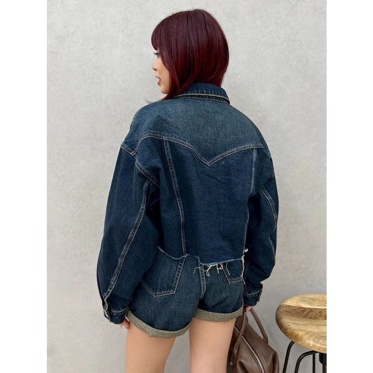 ヴィンテージライクカラーショートデニムパンツ【セットアップ着用可能】 | EVRIS | 詳細画像31 