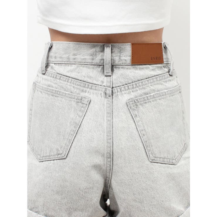 ヴィンテージライクカラーショートデニムパンツ【セットアップ着用可能】 | EVRIS | 詳細画像38 