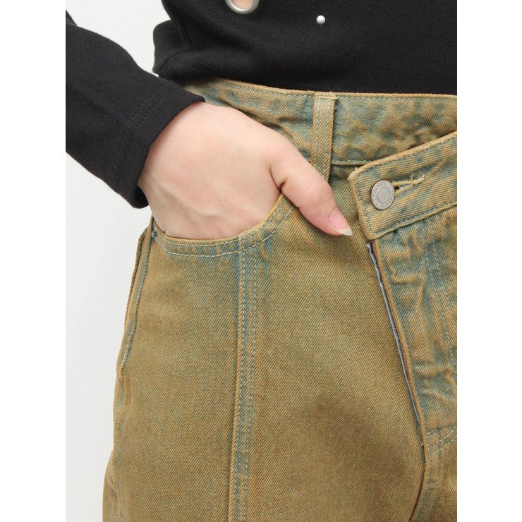 ウエストクロスフレアデニムパンツ【セットアップ着用可能】 | EVRIS | 詳細画像30 