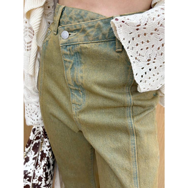 ウエストクロスフレアデニムパンツ【セットアップ着用可能】 | EVRIS | 詳細画像5 