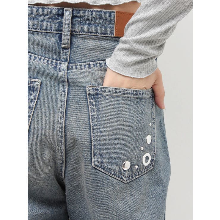 MIX MOTIF ワイドデニムパンツ | EVRIS | 詳細画像24 