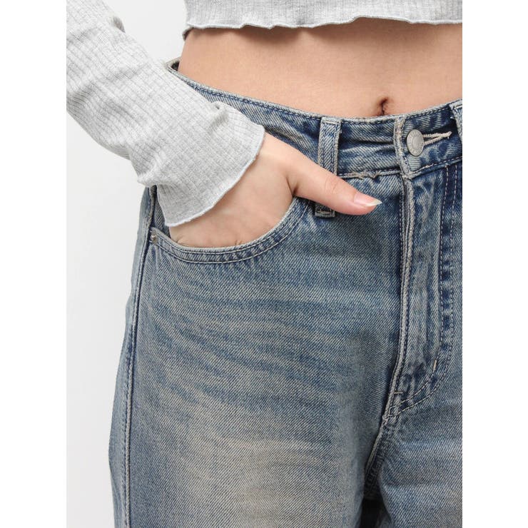 MIX MOTIF ワイドデニムパンツ | EVRIS | 詳細画像25 