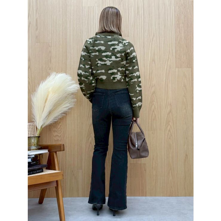 サイドビジューフレアデニムパンツ | EVRIS | 詳細画像20 