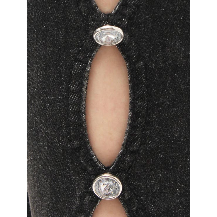 サイドビジューフレアデニムパンツ | EVRIS | 詳細画像41 