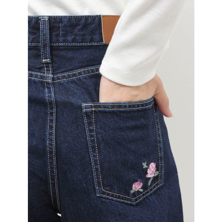 Embroideryカットアウトワイドデニムパンツ【セットアップ着用可能】 | EVRIS | 詳細画像37 
