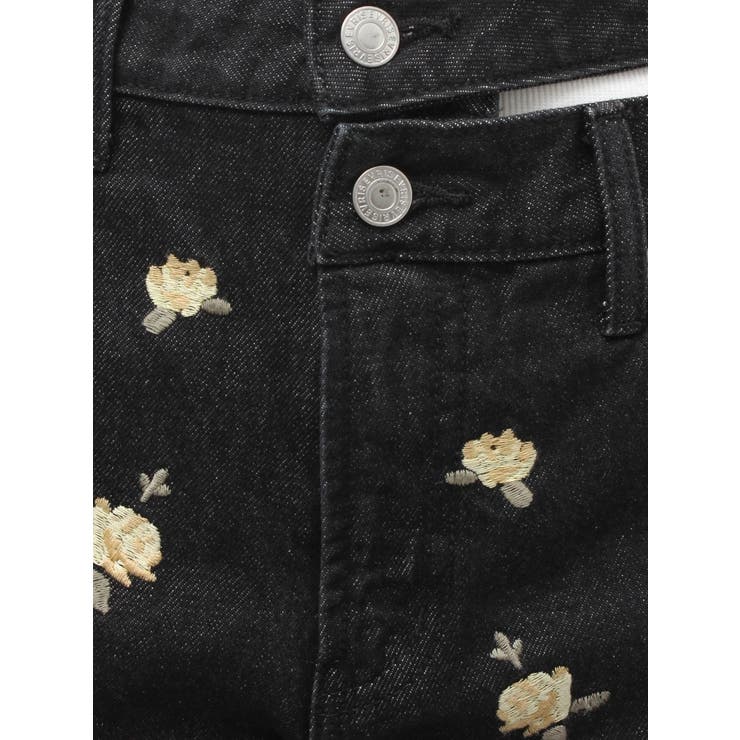 Embroideryカットアウトワイドデニムパンツ【セットアップ着用可能】 | EVRIS | 詳細画像42 