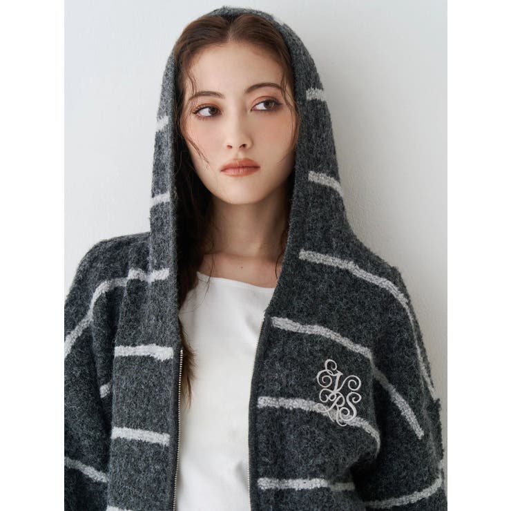 オーバーサイズフードニットトップス【セットアップ着用可能】 | EVRIS | 詳細画像11 