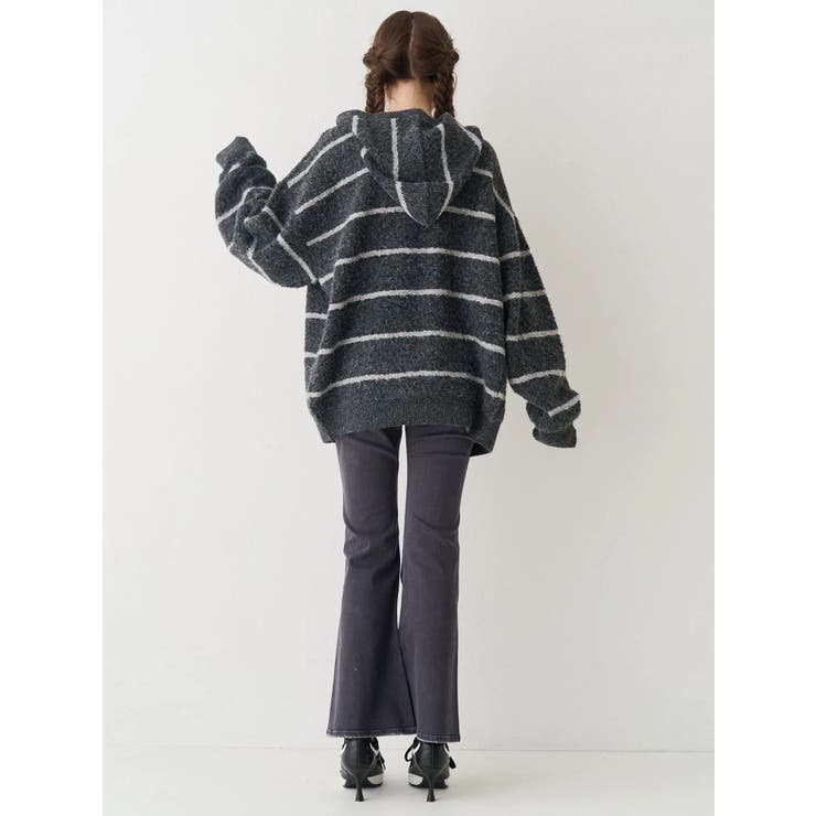 オーバーサイズフードニットトップス【セットアップ着用可能】 | EVRIS | 詳細画像14 