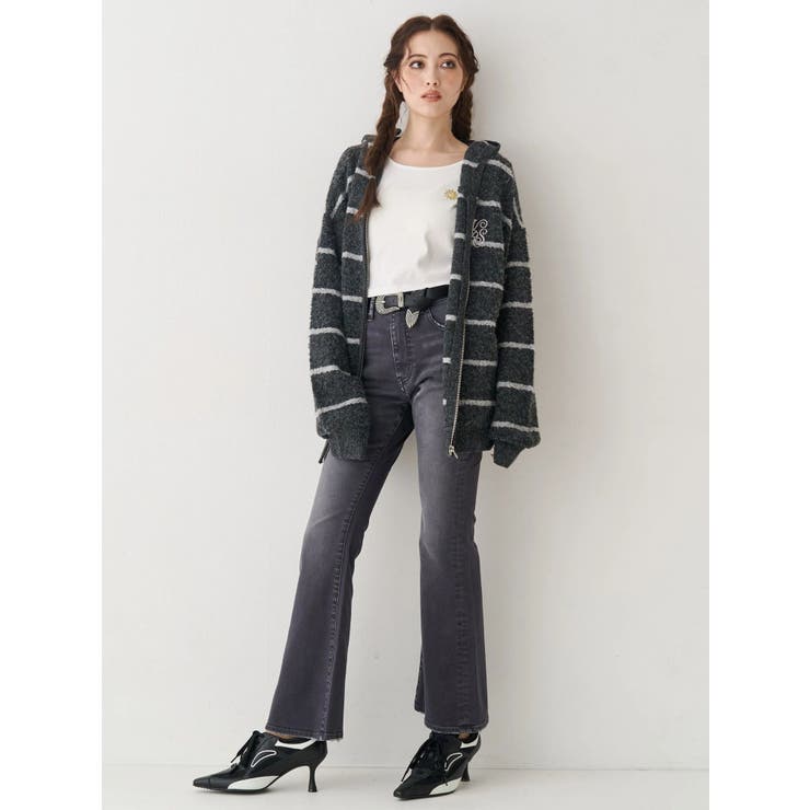 オーバーサイズフードニットトップス【セットアップ着用可能】 | EVRIS | 詳細画像16 