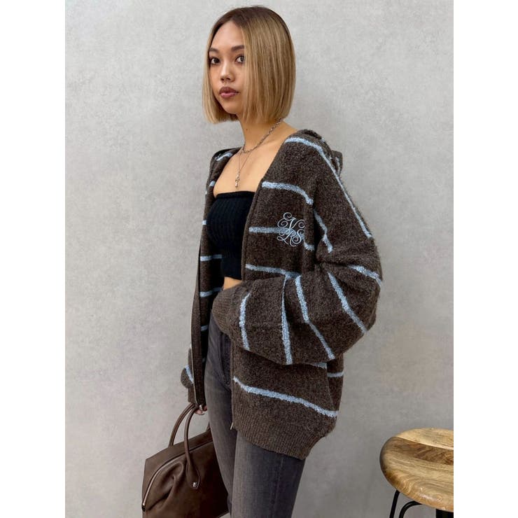 オーバーサイズフードニットトップス【セットアップ着用可能】 | EVRIS | 詳細画像23 