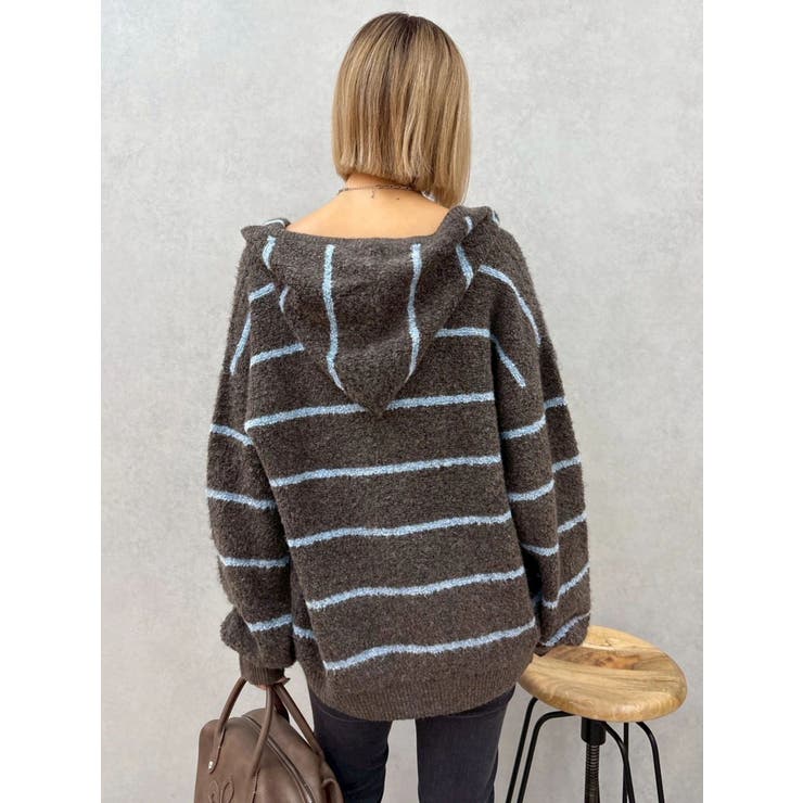 オーバーサイズフードニットトップス【セットアップ着用可能】 | EVRIS | 詳細画像24 