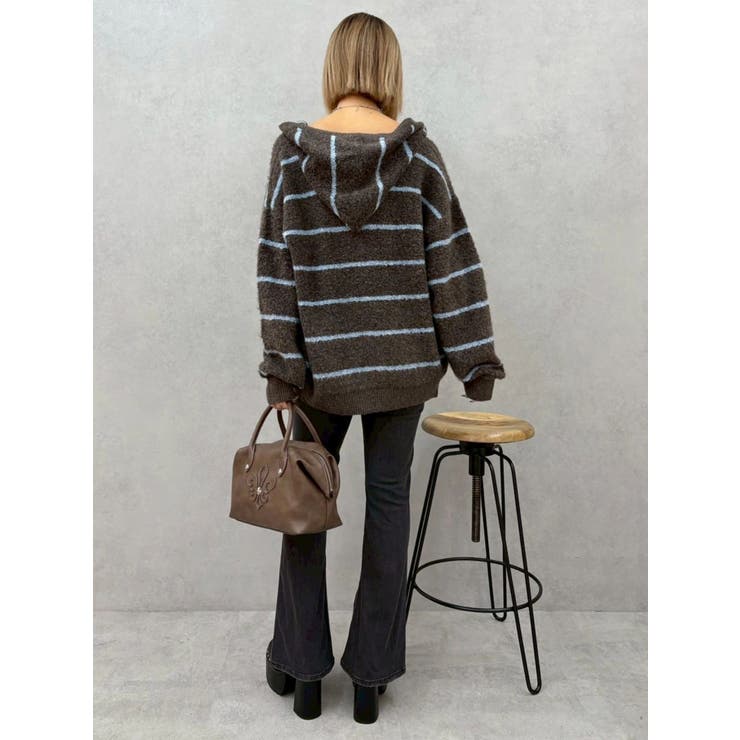 オーバーサイズフードニットトップス【セットアップ着用可能】 | EVRIS | 詳細画像25 