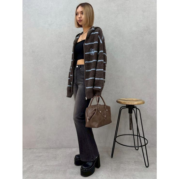 オーバーサイズフードニットトップス【セットアップ着用可能】 | EVRIS | 詳細画像26 