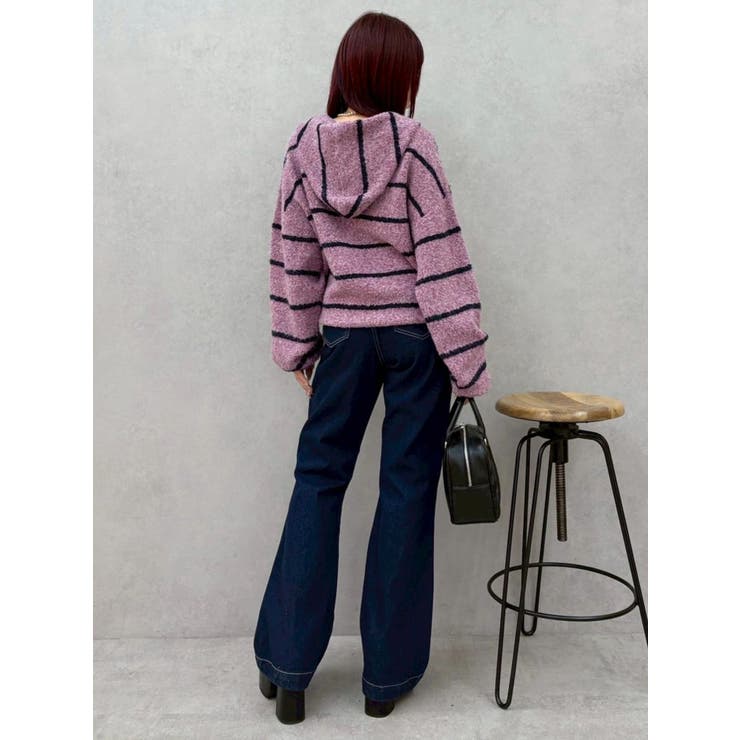 オーバーサイズフードニットトップス【セットアップ着用可能】 | EVRIS | 詳細画像37 