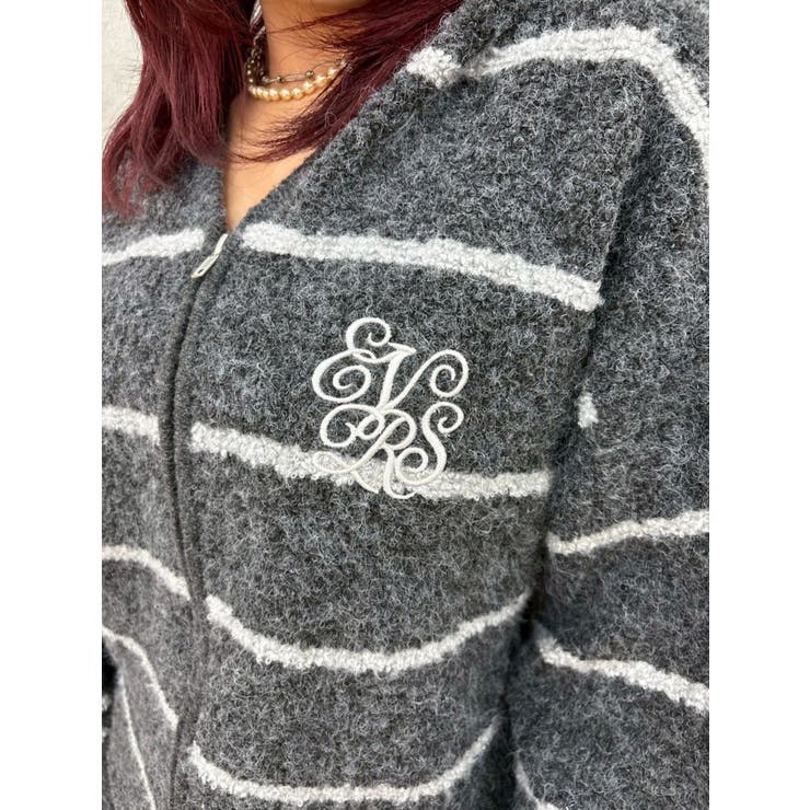 オーバーサイズフードニットトップス【セットアップ着用可能】 | EVRIS | 詳細画像38 