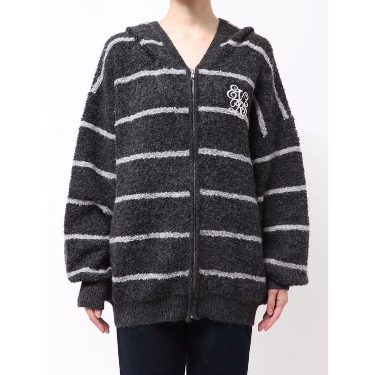 オーバーサイズフードニットトップス【セットアップ着用可能】 | EVRIS | 詳細画像45 