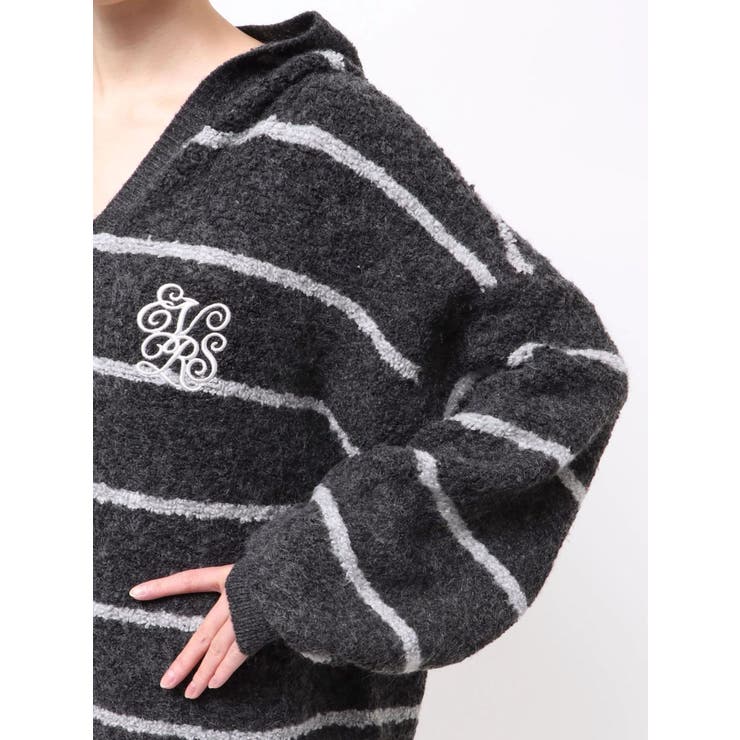 オーバーサイズフードニットトップス【セットアップ着用可能】 | EVRIS | 詳細画像49 