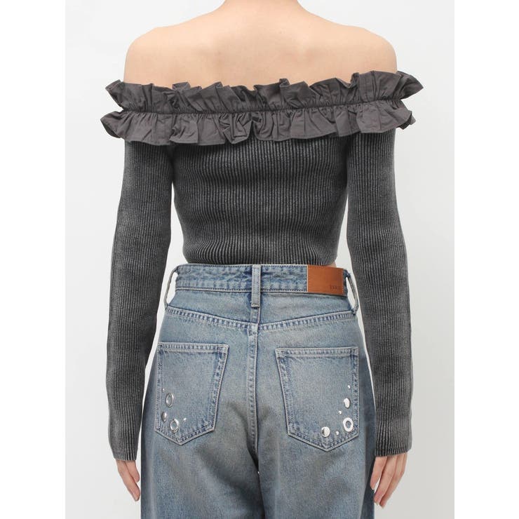 フリルピグメントニットトップス | EVRIS | 詳細画像26 