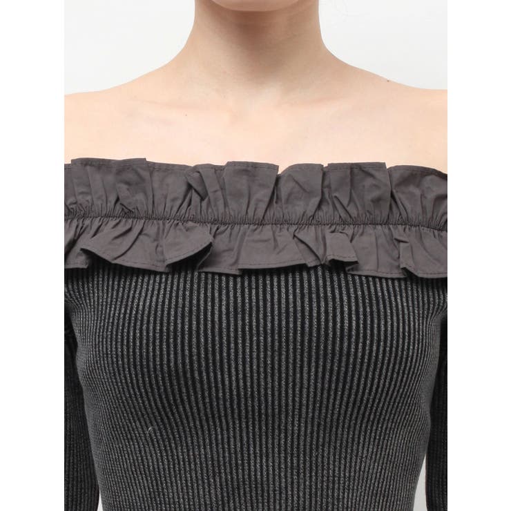 フリルピグメントニットトップス | EVRIS | 詳細画像27 