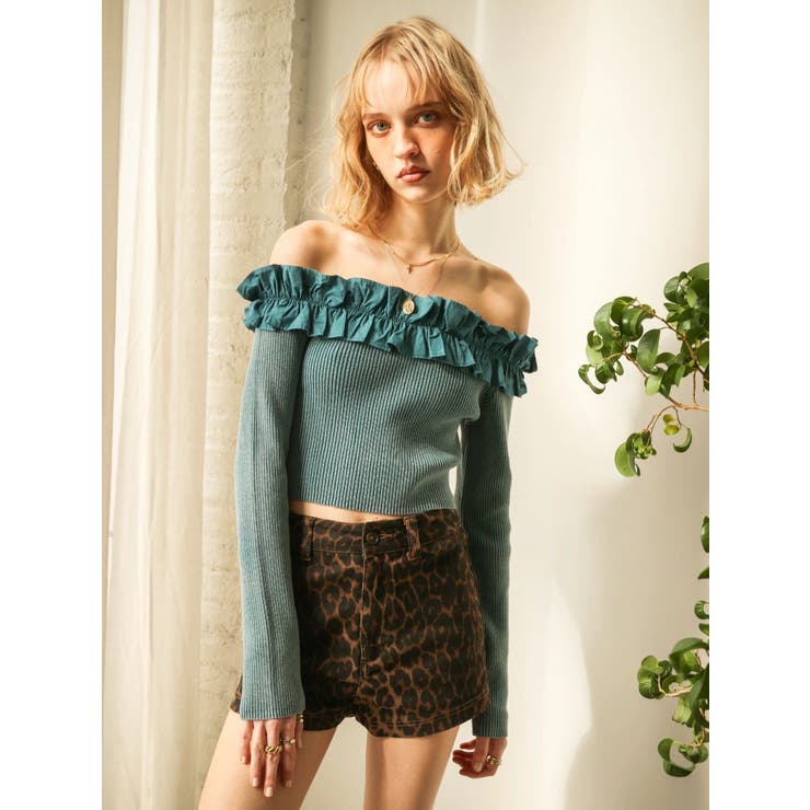 フリルピグメントニットトップス | EVRIS | 詳細画像42 