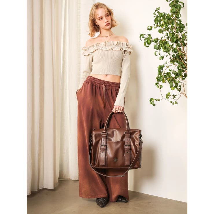 フリルピグメントニットトップス | EVRIS | 詳細画像45 