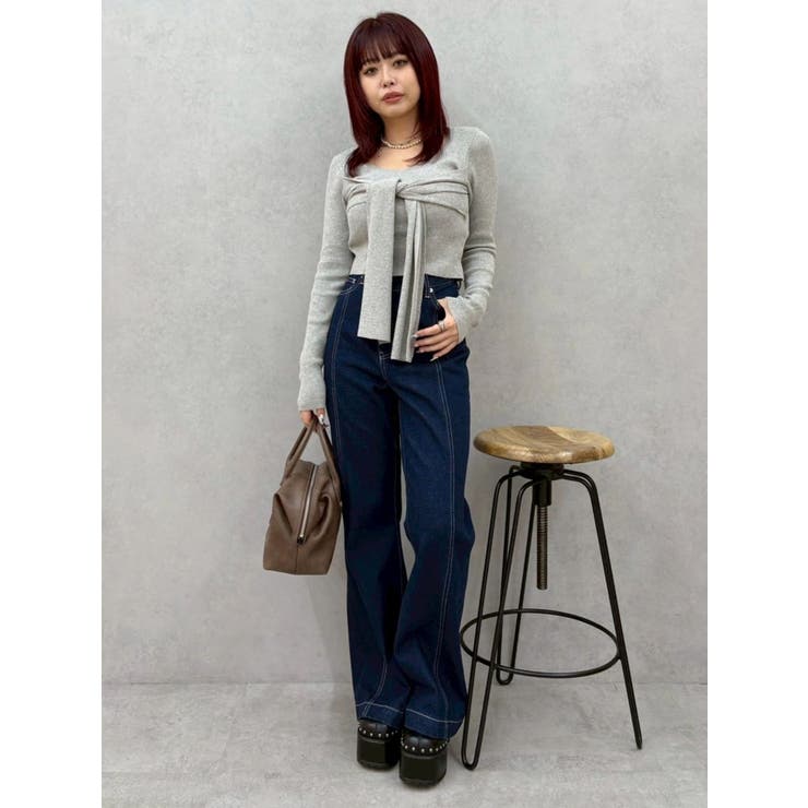 リボンデザインニットトップス | EVRIS | 詳細画像21 