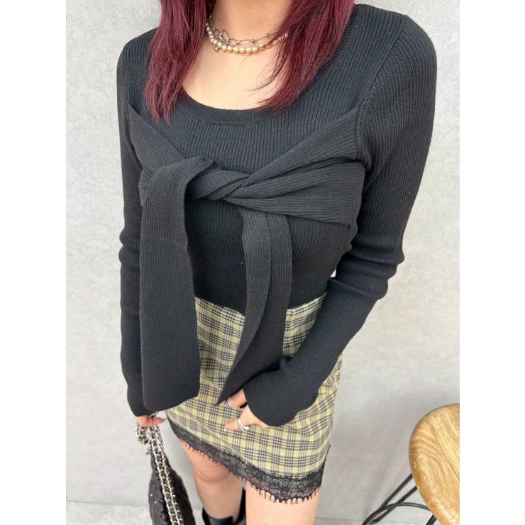 リボンデザインニットトップス | EVRIS | 詳細画像22 