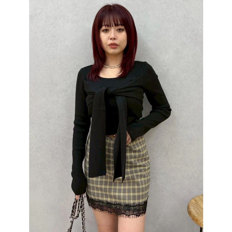 リボンデザインニットトップス | EVRIS | 詳細画像24 