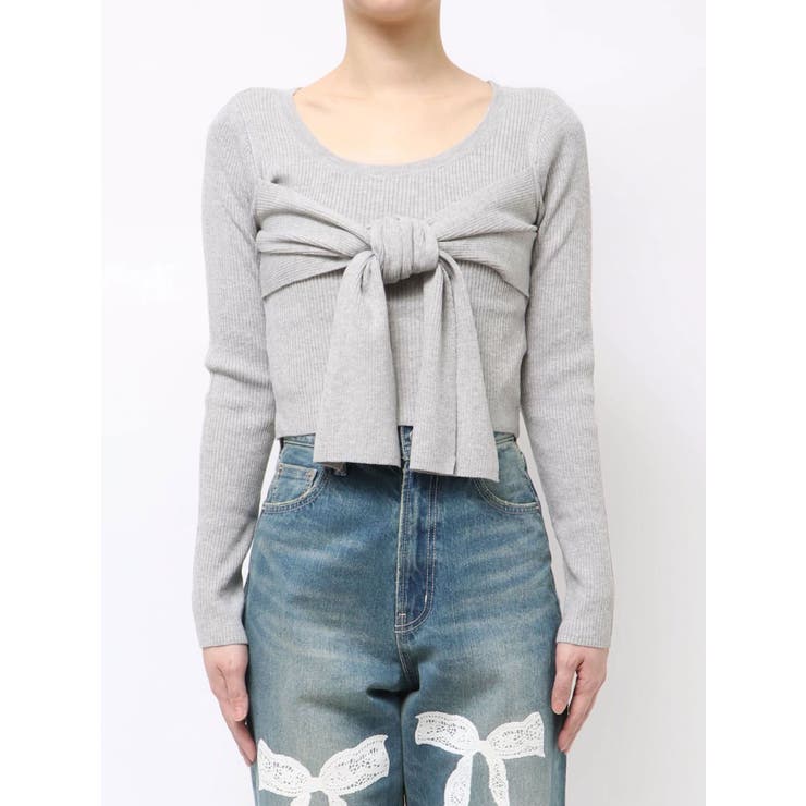 リボンデザインニットトップス | EVRIS | 詳細画像29 