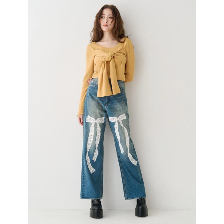 リボンデザインニットトップス | EVRIS | 詳細画像7 