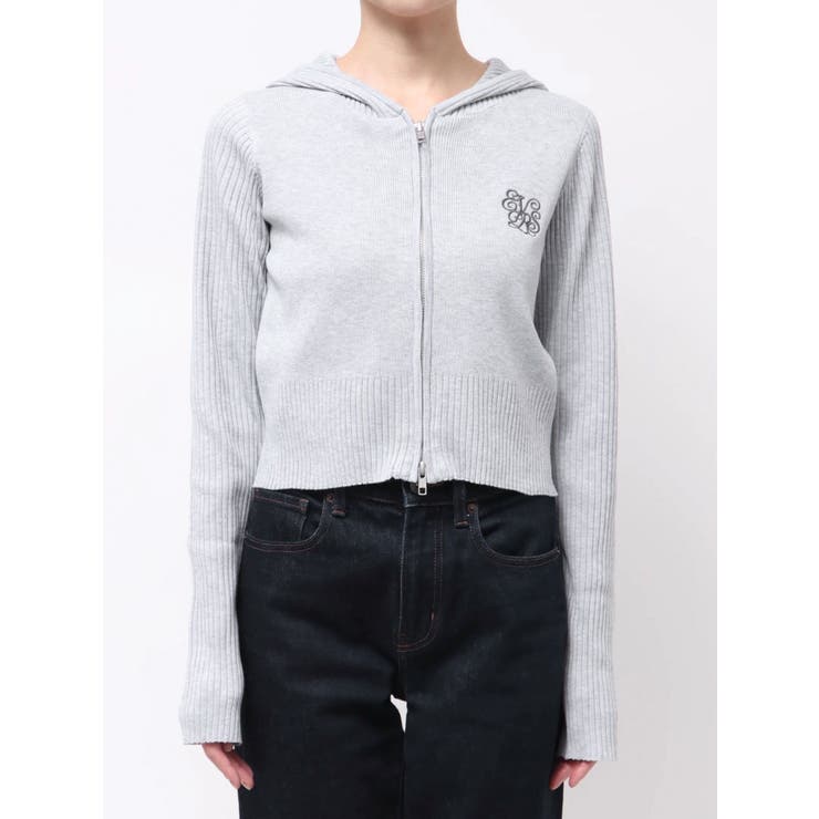 ワンポイントジップアップニットフーディー | EVRIS | 詳細画像23 