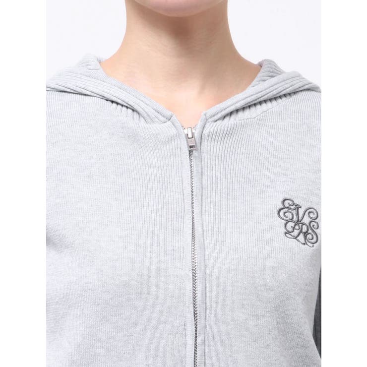 ワンポイントジップアップニットフーディー | EVRIS | 詳細画像26 