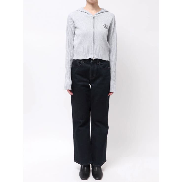 ワンポイントジップアップニットフーディー | EVRIS | 詳細画像31 