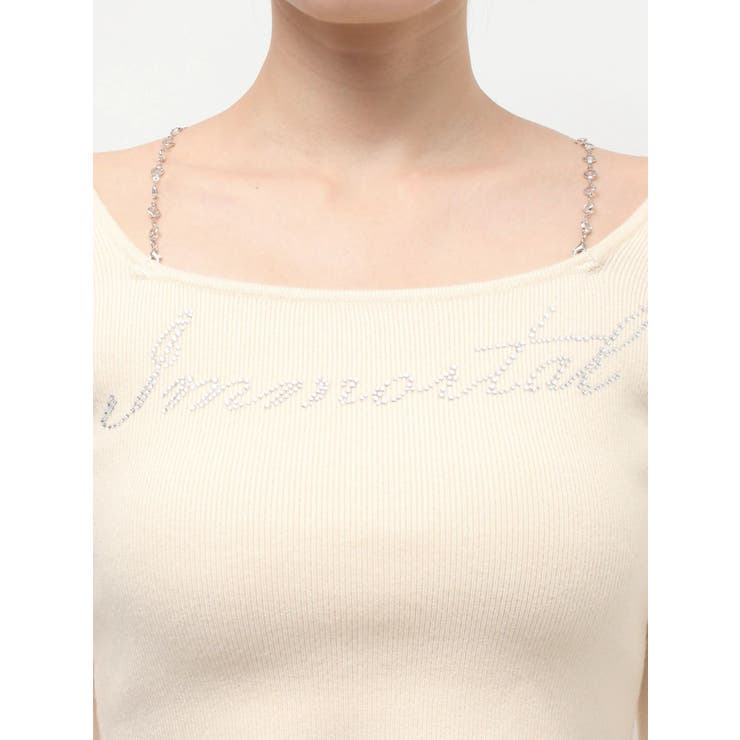 ラインストーンロゴニットトップス | EVRIS | 詳細画像31 