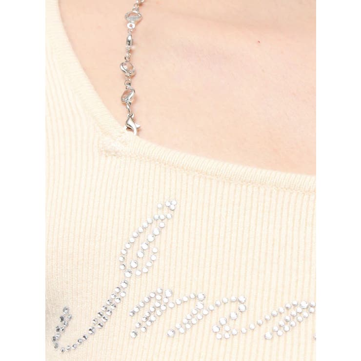 ラインストーンロゴニットトップス | EVRIS | 詳細画像43 