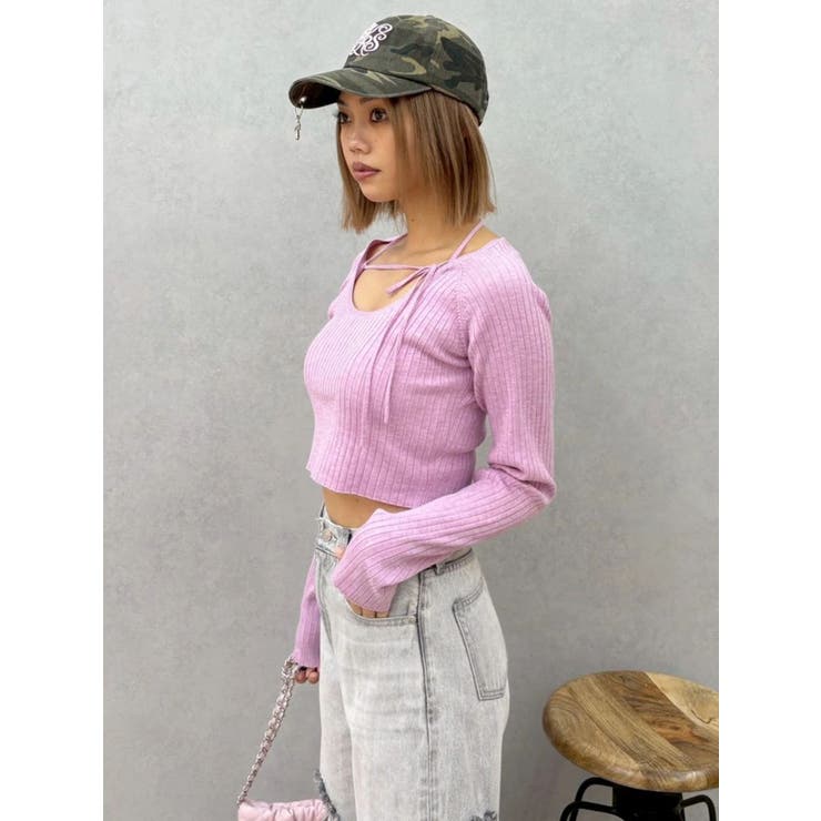 ストラップデザインリブニットトップス | EVRIS | 詳細画像22 