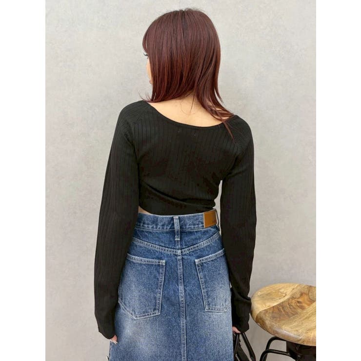 ストラップデザインリブニットトップス | EVRIS | 詳細画像28 