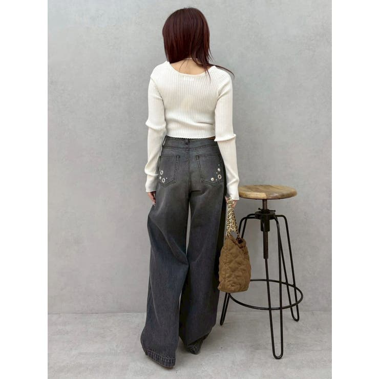 ストラップデザインリブニットトップス | EVRIS | 詳細画像36 