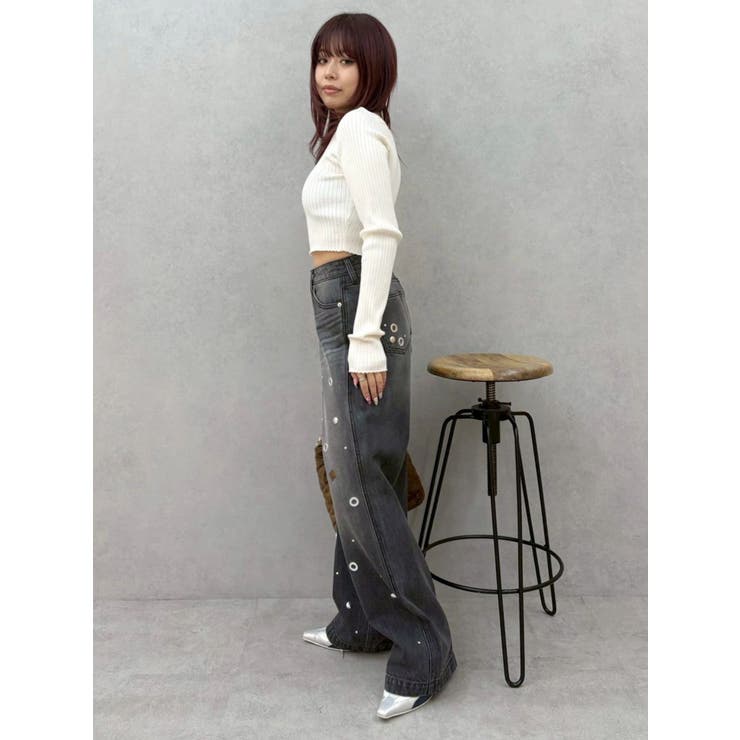 ストラップデザインリブニットトップス | EVRIS | 詳細画像37 