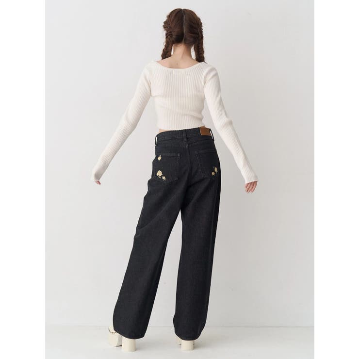 ストラップデザインリブニットトップス | EVRIS | 詳細画像6 