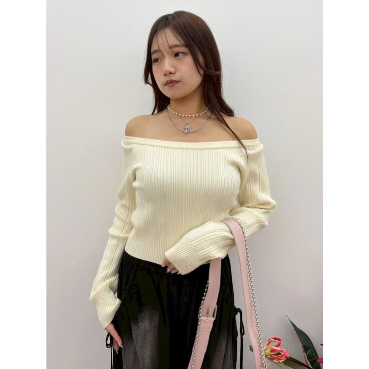 2WAYバックリボンニットトップス | EVRIS | 詳細画像11 