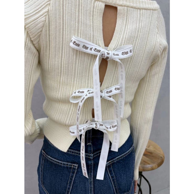 2WAYバックリボンニットトップス | EVRIS | 詳細画像17 