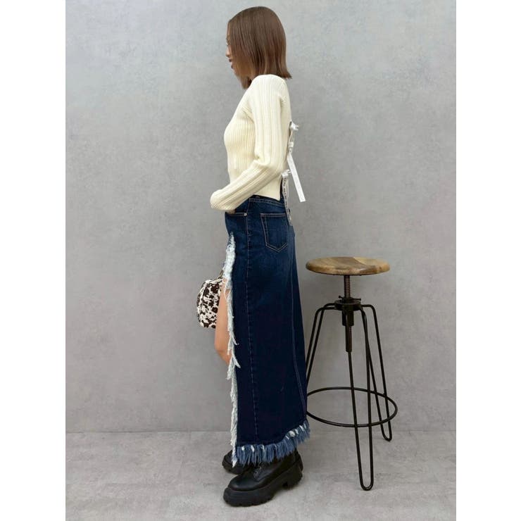 2WAYバックリボンニットトップス | EVRIS | 詳細画像21 