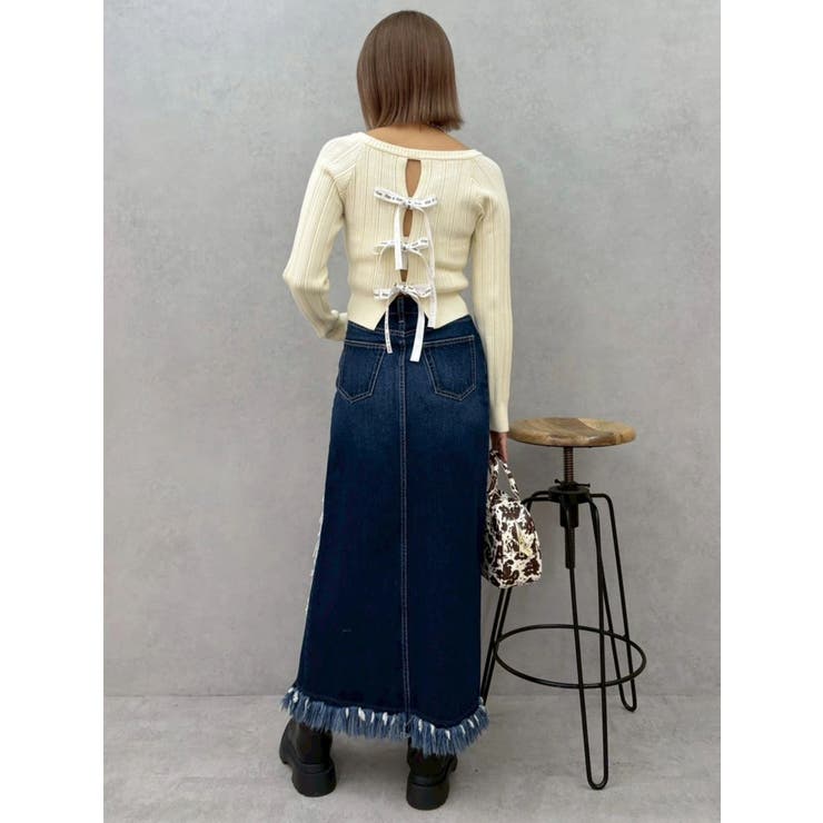 2WAYバックリボンニットトップス | EVRIS | 詳細画像22 