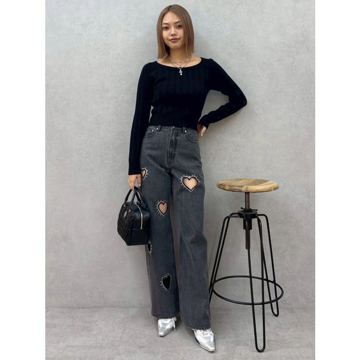 2WAYバックリボンニットトップス | EVRIS | 詳細画像27 