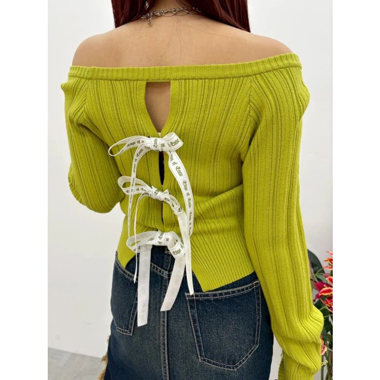 2WAYバックリボンニットトップス | EVRIS | 詳細画像30 