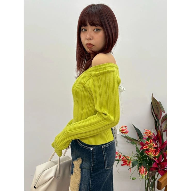 2WAYバックリボンニットトップス | EVRIS | 詳細画像32 