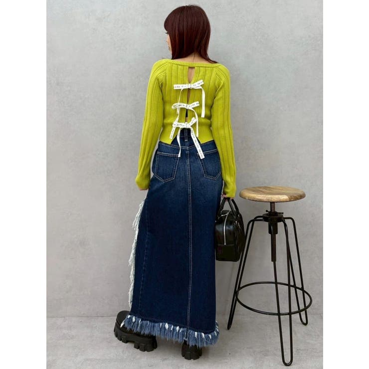 2WAYバックリボンニットトップス | EVRIS | 詳細画像43 